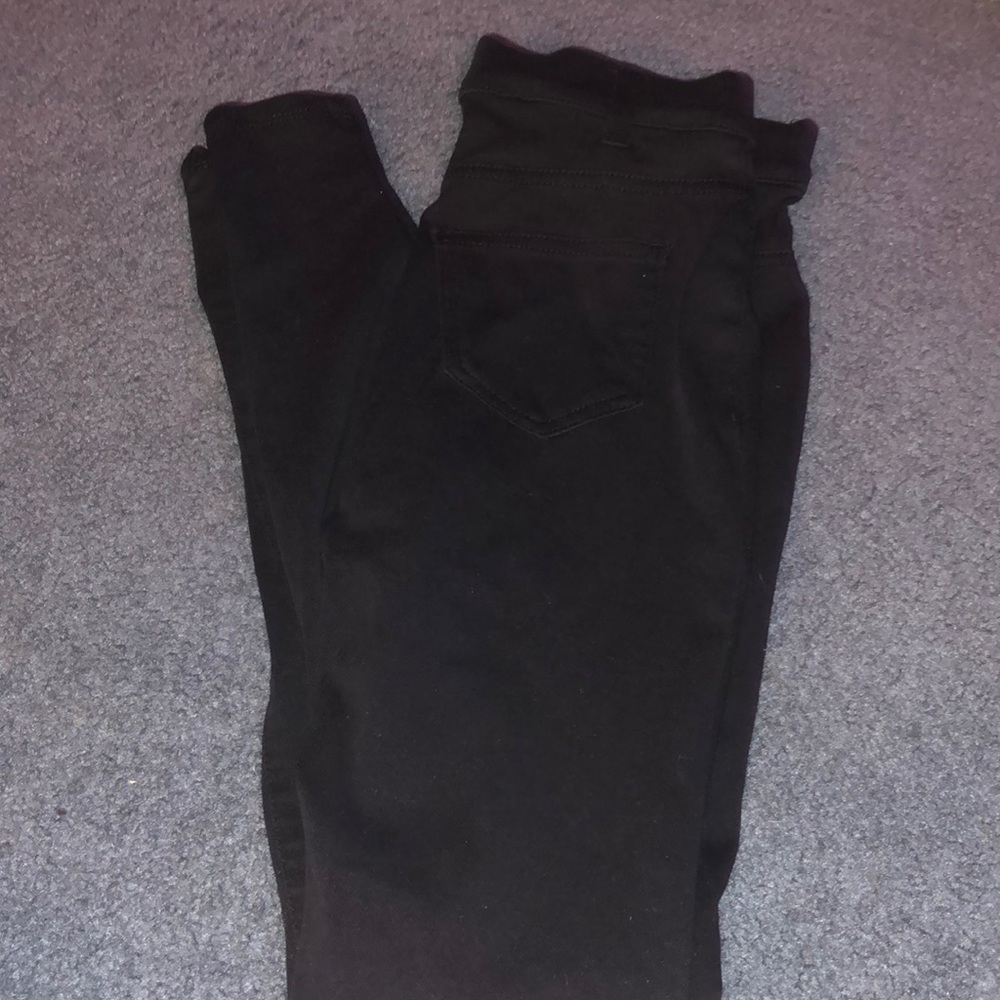 Black soft fitted sweat-jeans